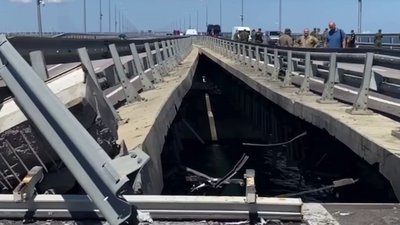 Експерти ISW прокоментували вибухи на Кримському мосту