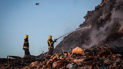 Чергову пожежу ліквідували на сміттєзвалищі у Барвінку на Закарпатті