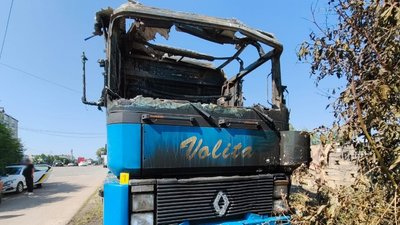 Підпал вантажівки у Стрию
