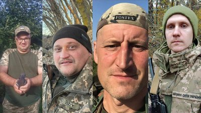 Полеглі військові: Роман Зімбович, Микола Брислав, Володимир Олійник та Артем Панасюк
