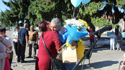 Зустріч звільненого з російського полону захисника Валерія Левчишина у Кодимській громаді
