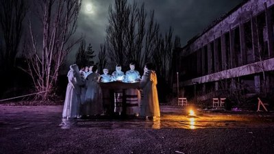 Вистава-реквієм: вночі на площі Прип'яті зіграли "Націю" Марії Матіос