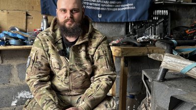 Командир підрозділу НРК 101-ї бригади охорони Генштабу ЗСУ Віктор Бумажніков