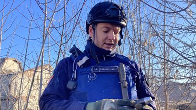 Сапер Максим Ільченко. Січень 2023 року. Фото: Дмитро Гребінник/Суспільне Харків Сапер Максим Ільченко. Січень 2023 року. Фото: Дмитро Гребінник/Суспільне Харків
