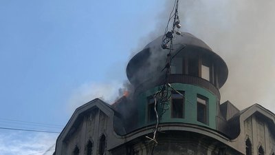 В Одесі сталася пожежа в будинку-пам'ятці архітектури В Одесі сталася пожежа в будинку-пам'ятці архітектури