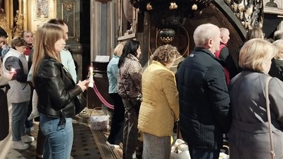 Передвеликодня меса у Латинському кафедральному соборі, 30 березня Передвеликодня меса у Латинському кафедральному соборі, 30 березня