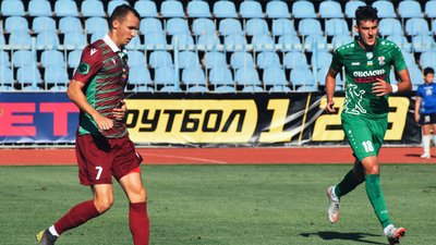 Перша ліга: ФК "Ужгород" вдома поступився київській "Оболоні" Перша ліга: ФК "Ужгород" вдома поступився київській "Оболоні"