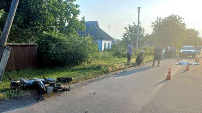 В'їхав в електроопору: на Черкащині загинув мотоцикліст