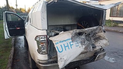 пікап, війна, обстріл, Дніпро