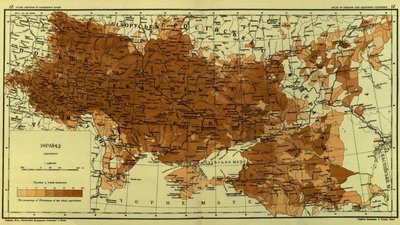 Етнографічна карта німецького видання 1941 року Етнографічна карта німецького видання 1941 року