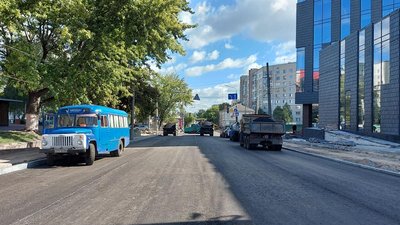Ремонт вулиці Київської у Чернігові завершать вже цього тижня