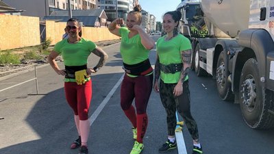 Спортсменки Ганна Васюк, Маргарита Кучина та Ольга Лящук Спортсменки Ганна Васюк, Маргарита Кучина та Ольга Лящук