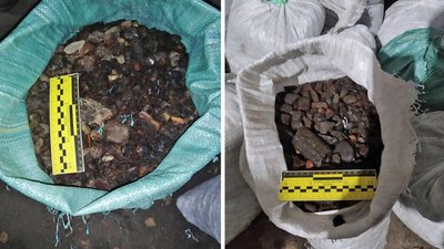 На Рівненщині чоловік перевозив з овочами понад 350 кілограмів бурштину На Рівненщині чоловік перевозив з овочами понад 350 кілограмів бурштину