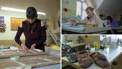Спальники замість штор. Кропивничанка у власному ательє шиє речі для військових Спальники замість штор. Кропивничанка у власному ательє шиє речі для військових