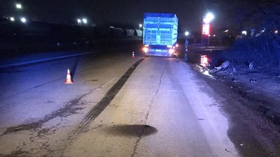 Аварія за участі велосипедиста та вантажівки Аварія за участі велосипедиста та вантажівки