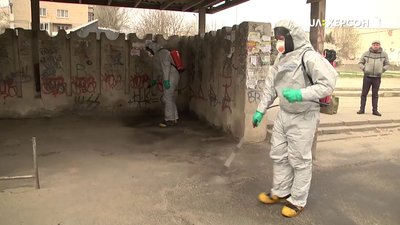 1206 зупинок громадського транспорту обробили рятувальники на Херсонщині