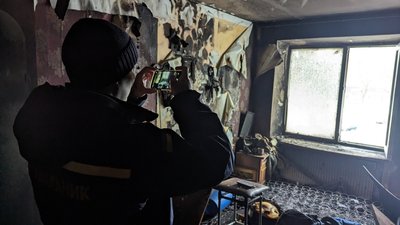 Пожежа в квартирі у місті Дубно