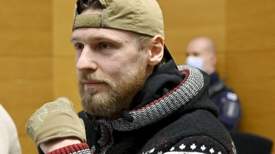 Бойовик Ян Петровський на суді у Фінляндії у 2023 році