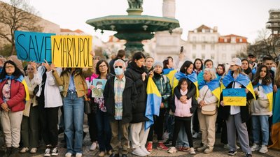 У Лісабоні провели акцію солідарності #SaveMariupol