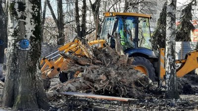 Як центральний сквер Кропивницького готують до реконструкції Як центральний сквер Кропивницького готують до реконструкції