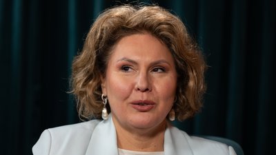Філософиня Наталія Кривда під час інтервʼю Суспільному, Київ, 22 січня 2026 року