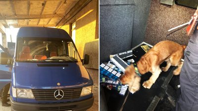 Службовий собака виявив контрабанду сигарет в автомобілі буковинця на кордоні з Румунією