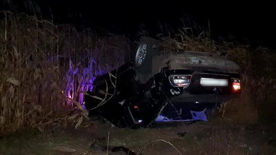 На Ічнянщині BMW злетіла в кювет: водій загинув