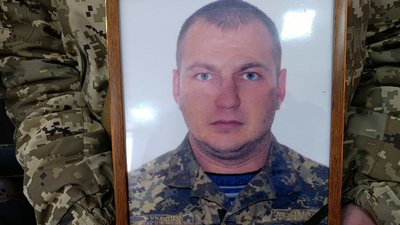 Портрет загиблого 48-річного військового Володимира Боброва, Хмельницький
