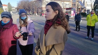 У Тернополі провели акцію "Мовчу про насильство" У Тернополі провели акцію "Мовчу про насильство"