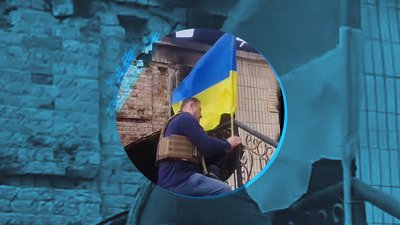У Хотіні встановили український прапор