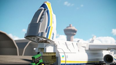 "Brickmania Toys" привітала Україну відео з фігурками української техніки і військових із LEGO