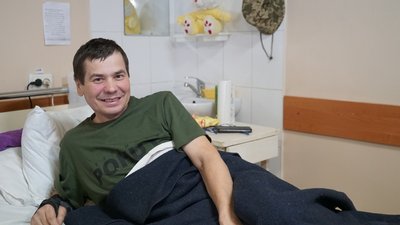 Микола, лікується в одному з медзакладів Харківщини. Квітень 2023 року. Фото: Олександра Новосел/Суспільне Харків Микола, лікується в одному з медзакладів Харківщини. Квітень 2023 року. Фото: Олександра Новосел/Суспільне Харків