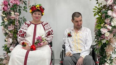 весілля, молодята, переселенці зі Святогірська
