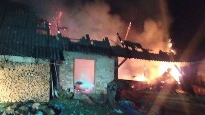 Пожежа у Буському районі: згоріла господарська будівля