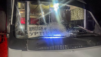 Розбите лобове скло внаслідок ДТП