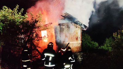 Пожежа виникла у мікрорайоні Ружична. Фото: ГУ ДСНС області Пожежа виникла у мікрорайоні Ружична. Фото: ГУ ДСНС області