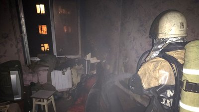 Фото з місця пожежі у Кременчуці Фото з місця пожежі у Кременчуці
