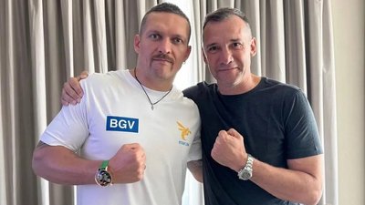 Олександр Усик та Андрій Шевченко
