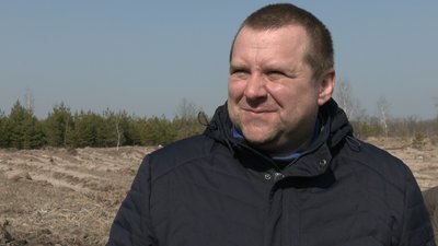 Черкаські лісівники висаджують сіянці Черкаські лісівники висаджують сіянці