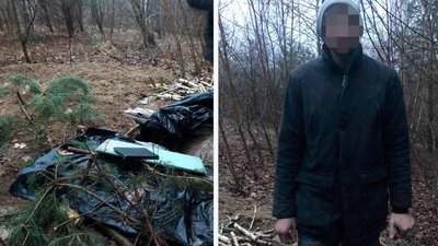 Їздив до місць авіаударів: на Рівненщині затримали чоловіка, який місяць жив у землянці