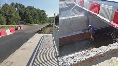 На автодорозі в Луцькому районі відремонтували й укріпили частину моста