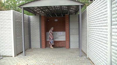 Бювет, що відкрили тиждень тому у Херсоні, не працює