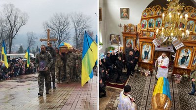 Проводжали навколішки: на Закарпатті попрощалися із загиблим на війні Іваном Морочилом
