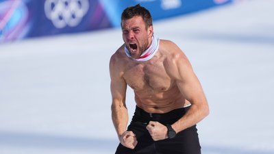 Емоційне святкування Бенжаміна Карла після "золота" Олімпіади-2026