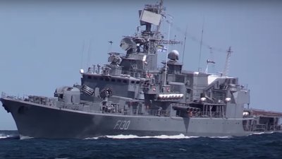 "Гетьман Сагайдачний" вийшов в море на стрільби і зафіксував розвідувальні кораблі РФ