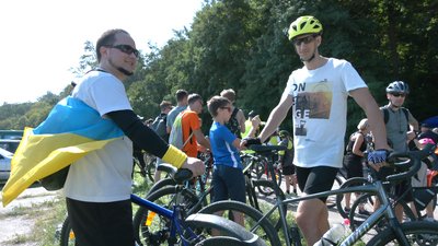 У Черкасах відбувся велопробіг на підтримку ЗСУ