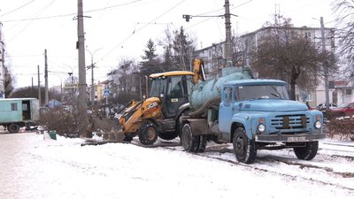 Житомир, трамвай, аварійні роботи
