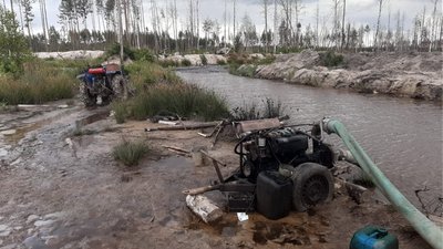 На Рівненщині СБУ затримала кілька десятків бурштинокопачів На Рівненщині СБУ затримала кілька десятків бурштинокопачів