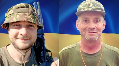 Полеглі військові Іван Кушнір та Іван Андрусяк