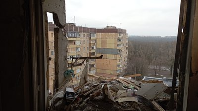 ракетний удар, Кривий Ріг, зруйнована квартира